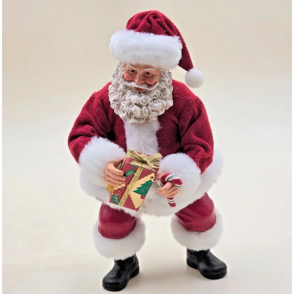 Possible Dreams Clothtique Peace Santa Hidden Message in Beard 2 Pc Set Dept 56